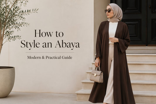 how to style an abaya modern modest fashion outfit for women